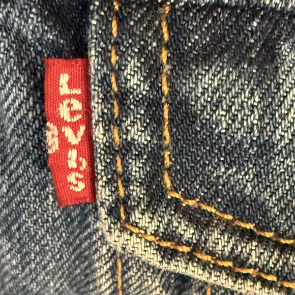 Levi’s Hybrid Hoodie Trucker Jacket Blue Denim Men’s S Small Heavyweight Gray - Picture 8 of 11